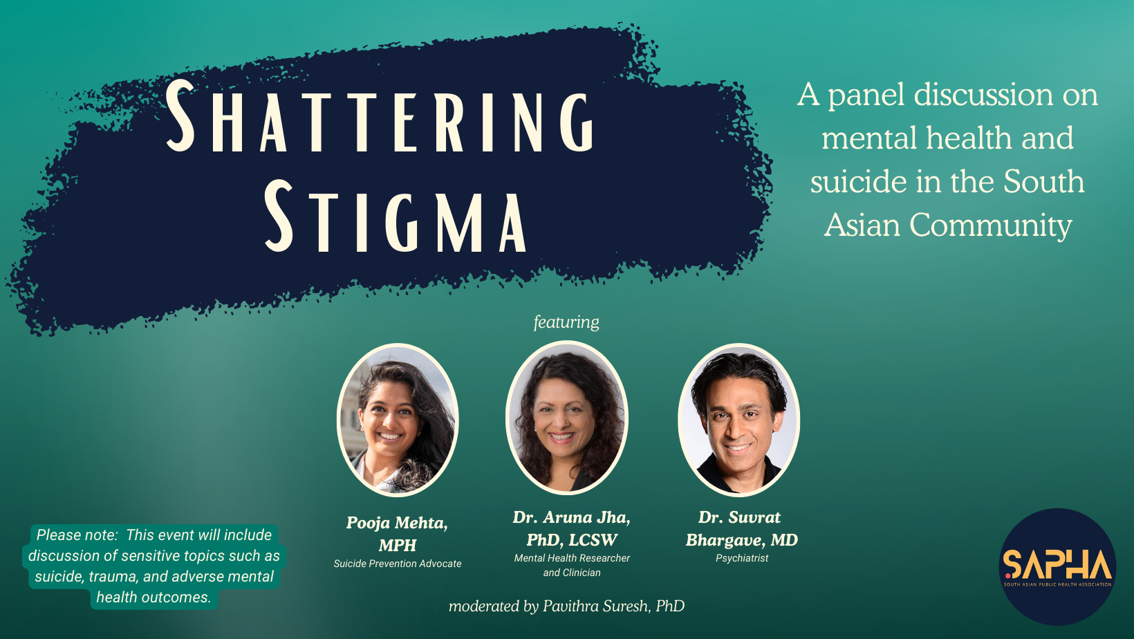 Check out our Event Recap: Shattering Stigma