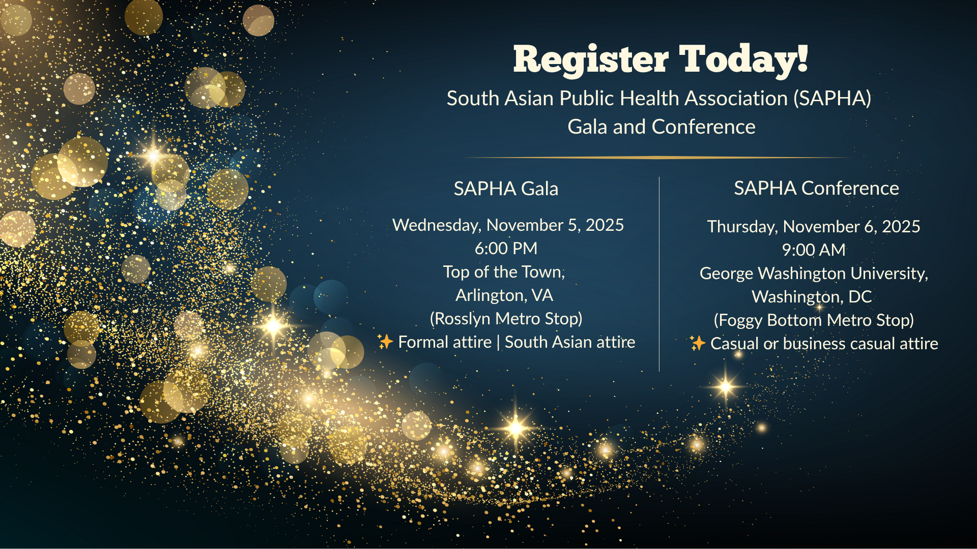 November 2025: SAPHA Gala and Conference
