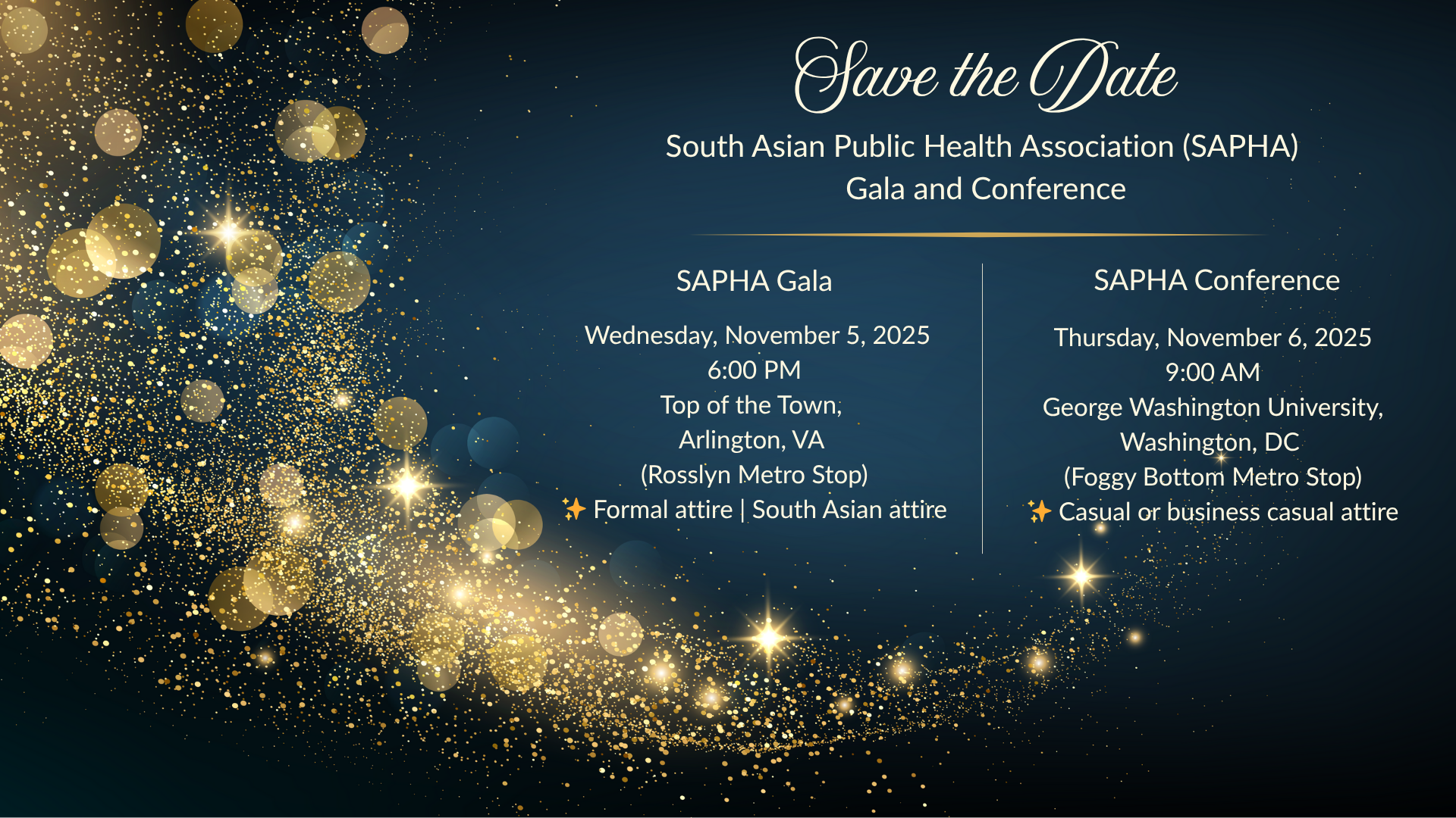 November 2025: SAPHA Gala and Conference